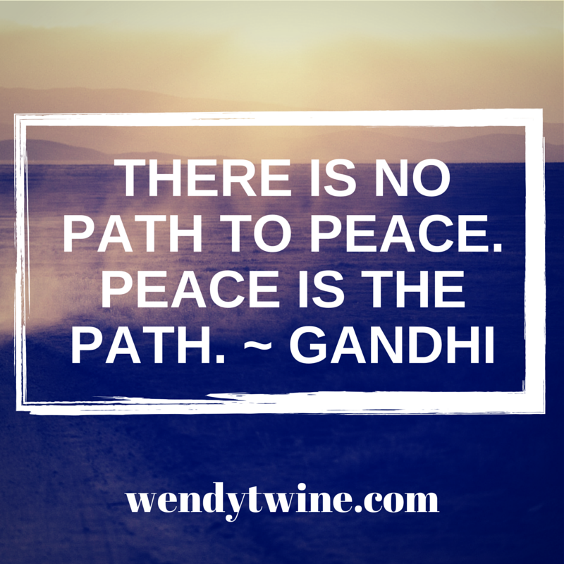 Peace Quote ~ Gandhi